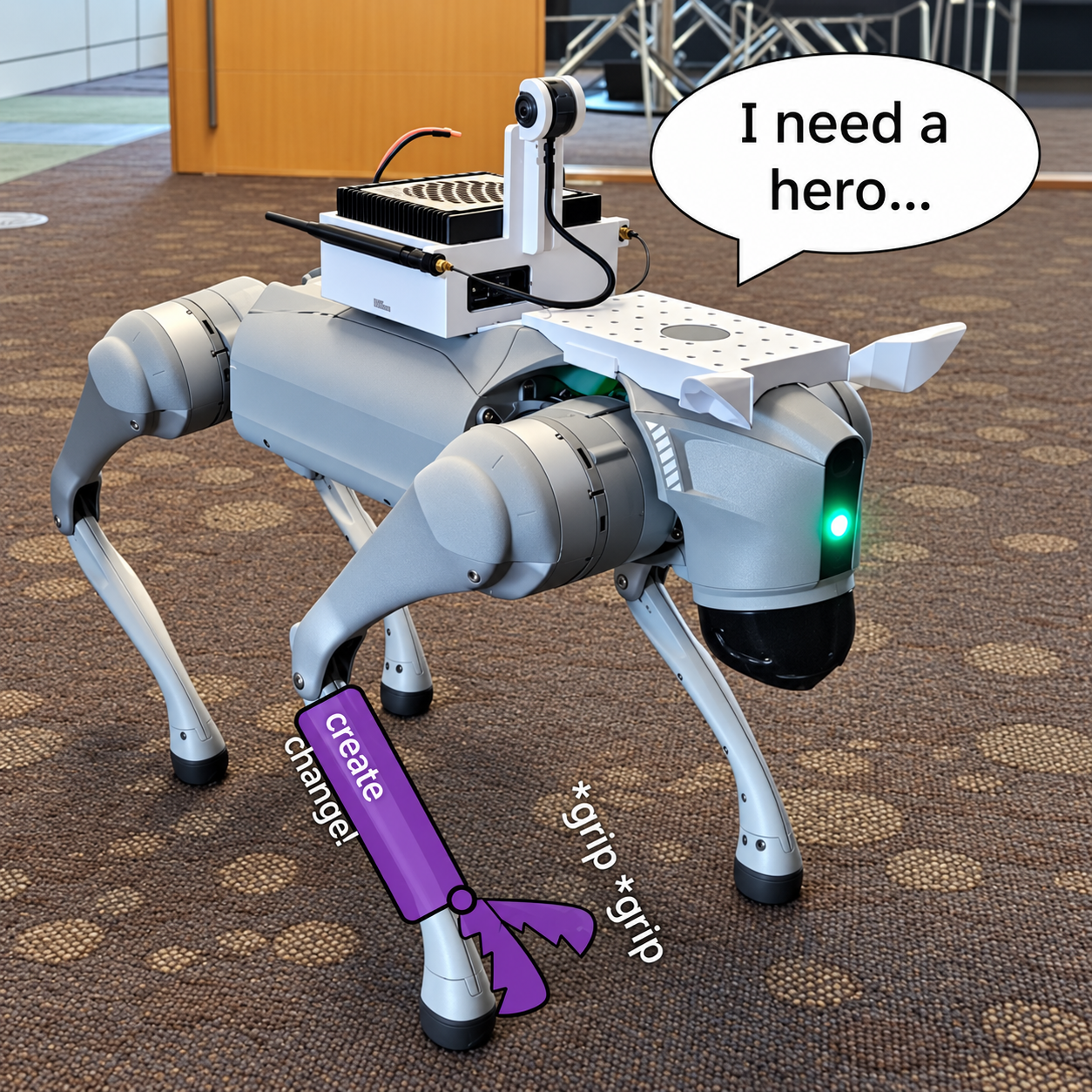 Project illustration: Give Qiuqiu a (Robotic) Finger